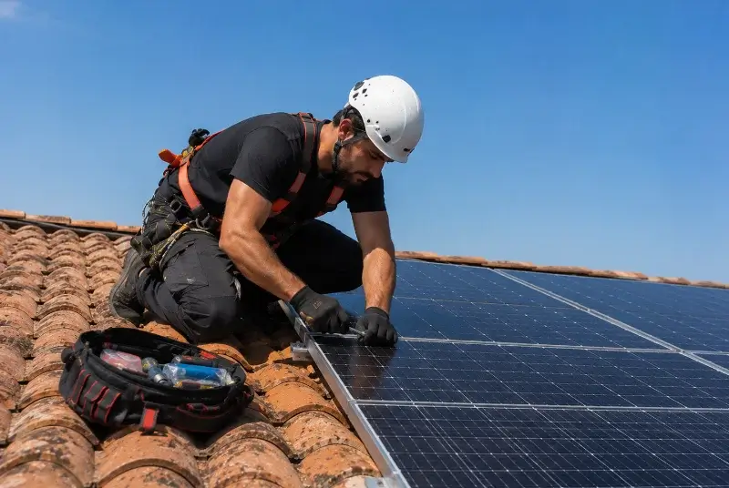 Maintenance et monitoring de panneaux solaires à Aussac